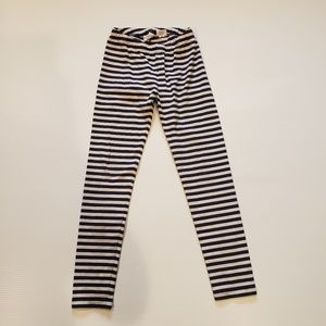 Hannah Andersson girls striped leggings,  SZ 10